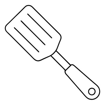 recommend clip art: Line Art Spatula Illustration 