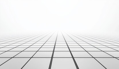 Grid pattern on a white surface