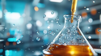 Laboratory Experiment with Liquid and Droplet Action