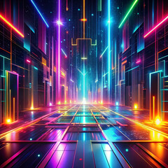 abstract background with lights