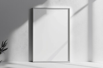 A3 Poster Mockup on White Background created with Generative AI