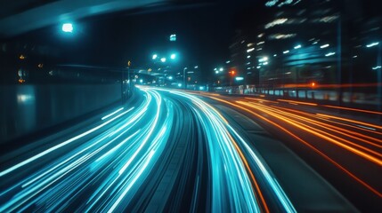 Fototapeta premium City Lights and Motion Blur