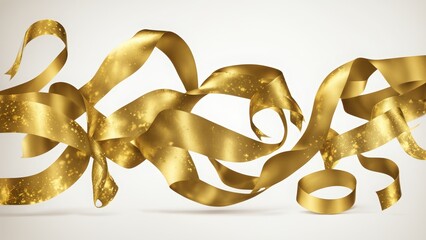 gold ribbon bow