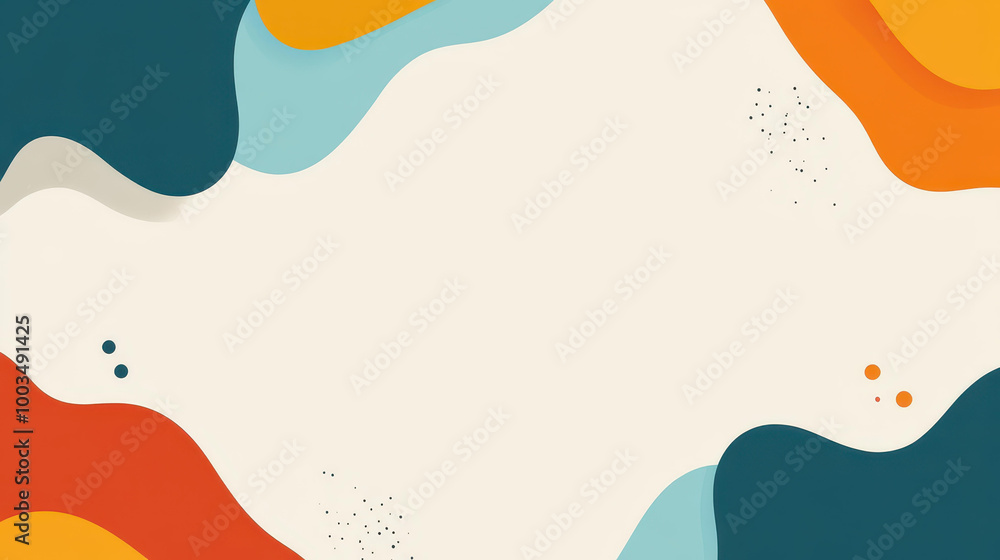 Poster explore a vibrant abstract shape background with dynamic textures, perfect for modern 2d animations 