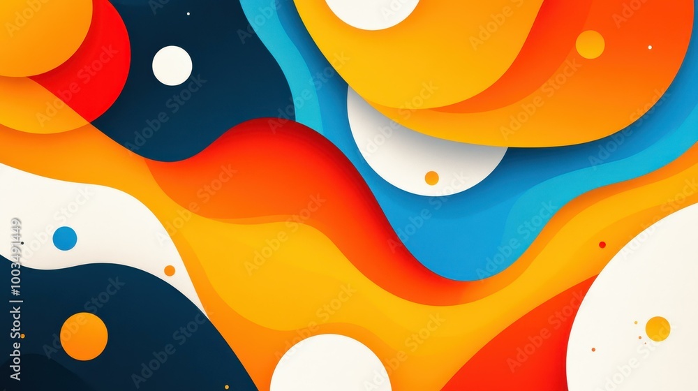 Poster vibrant abstract fractal designs create a stunning modern backdrop, blending textures with playful c