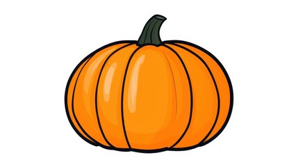 This simple pumpkin design inspires your carving talent with its clean look and fun vibe for autumn creativity.