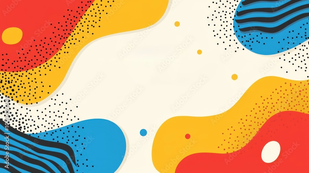 Aufkleber capture the spirit of retro with this vibrant abstract background, featuring dynamic lines and bold 
