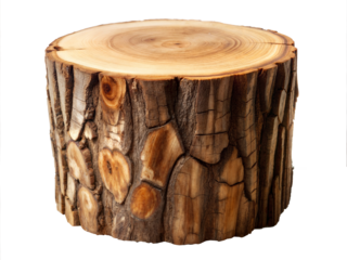 old wooden box barrel isolated on a transparent
