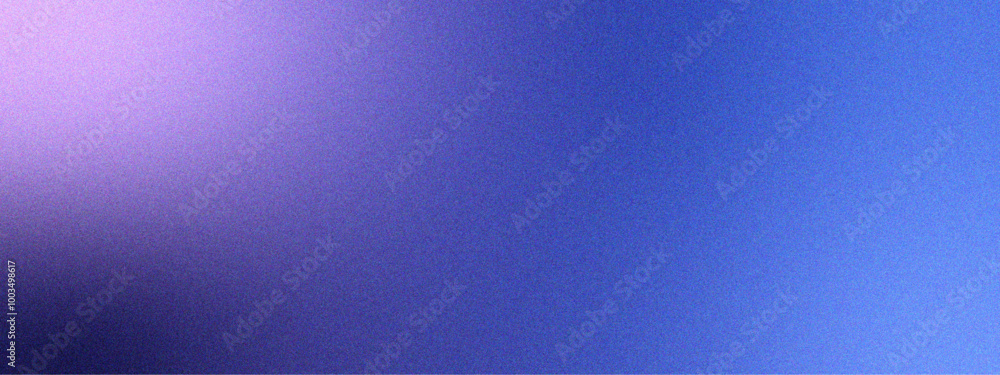 Poster Light gradient grainy abstract vector format noisy. Violet grainy gradient background grain texture retro blue and purple design. Gradient, ombre Rough, grain, noise. Colorful bright spots.