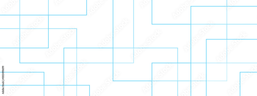 Leinwandbilder Abstract colorful geometric pattern square and random lines triangle shape with  luxury concept. Geometric seamless lines with blue transparent material and squares shapes.