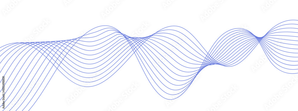 Aufkleber glowing wavy flowing dynamic smooth future technology curve lines concept. digital concept banner, f