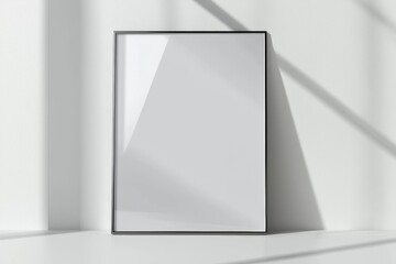 A3 Poster Mockup on White Background created with Generative AI