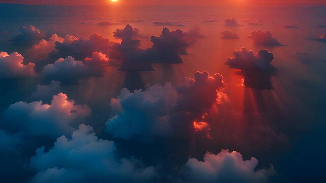 Short Video Top aerial view fluid landscape morning light oran video