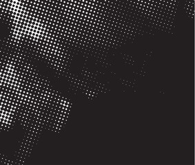 Abstract halftone black and white background