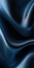 Fototapeta premium Smooth, blue satin fabric.