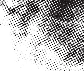 Abstract halftone black and white background
