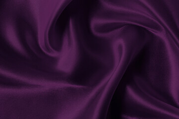Purple fabric cloth texture for background and design art work, beautiful crumpled pattern of silk or linen.