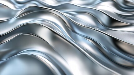 Silver brushed metal texture background, shiny lustrous metallic 3d background