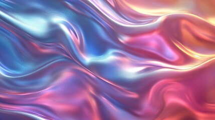 Obraz premium Liquid wavy iridescence background 