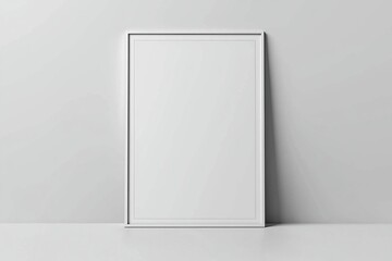 A3 Poster Mockup on White Background created with Generative AI