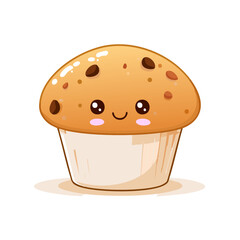 Muffin Food Eat Meal Cuisine Animation Kawaii Character
