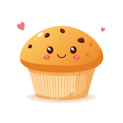Muffin Food Eat Meal Cuisine Animation Kawaii Character
