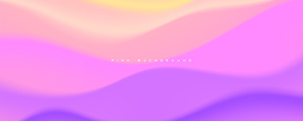 Pink wavy shape dimension background decorative design vector