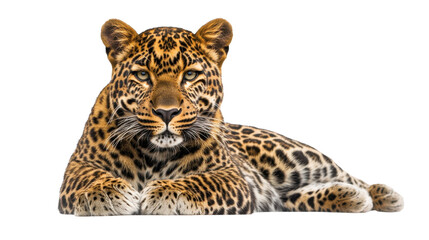 Obraz premium Majestic Leopard Resting in Natural Pose
