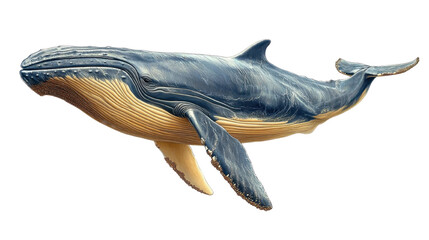 Graceful Humpback Whale Swimming in Ocean
