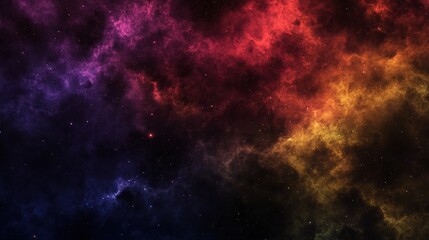 Cosmic scene with massive black hole at center, surrounded by swirling galaxies and distant stars, symbolizing the mysterious and powerful nature of black hole theory.