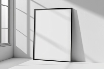 A3 Poster Mockup on White Background created with Generative AI