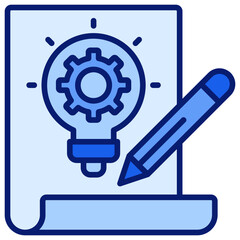 Prototype Icon Blue Color Icon