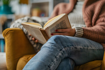 A man reading in his study