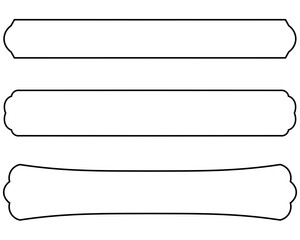 Obraz premium Set of aesthetic long text frames