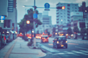 道路のぼかし風景