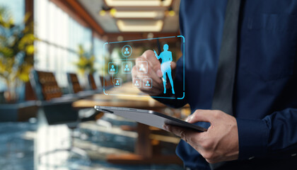 Teamwork icons depict multiple figures collaborating, symbolizing unity and collective effort