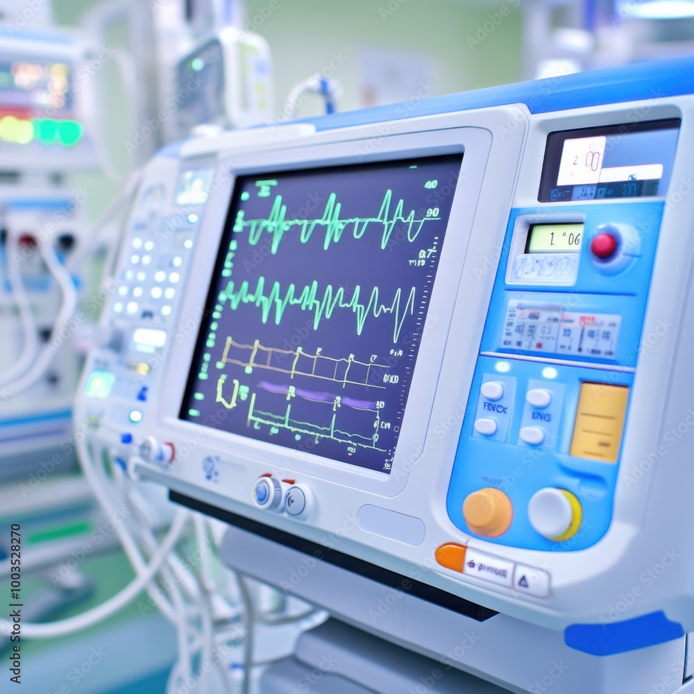 Aufkleber advanced healthcare monitoring system displaying data