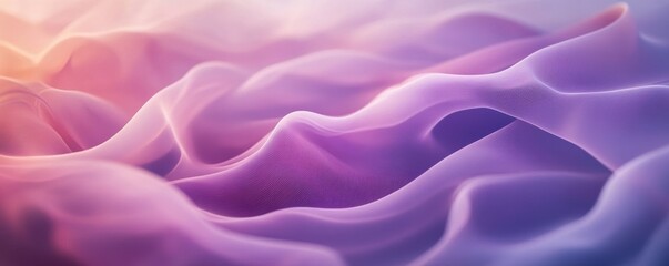 Fototapeta premium Pastel colored silk fabric waves abstract