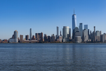 Obraz premium Panorama view of New York city skyline in Midtown Manhattan. USA NYC. American big city.