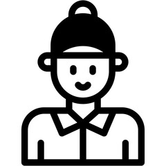 Vector Icon Courier, Delivery Man, Occupation, Job, Professions And Jobs