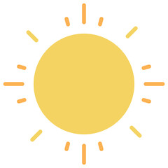Sun Icon Flat Icon