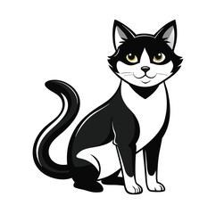 cat--illustration-design-black-and-white