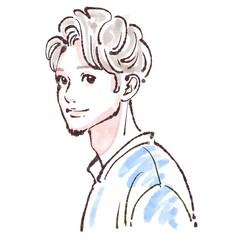 男性・男の子のイラスト素材