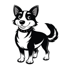 dog--illustration-design-black-and-white 