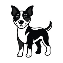 dog--illustration-design-black-and-white 