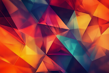 Obraz premium colorful abstract background with blue, red and pink shapes. The image is a work of art that evokes a sense of creativity and imagination