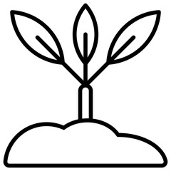 Plant Icon Outline Icon