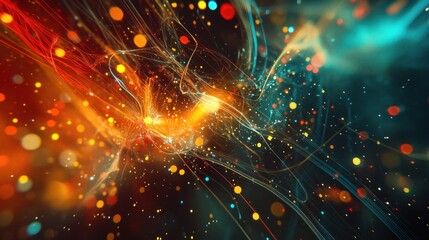 Obraz premium Abstract Colorful Lightscape