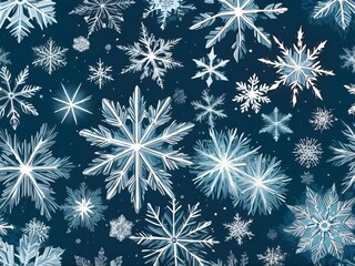 abstract Snowflakes. winter snow cold. Comic cartoon pop art retro illustration background