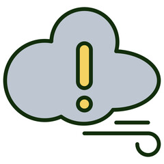 Pollution Icon Outline Color Icon